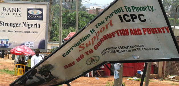 Mike Blyth / corruption sign in Nigeria