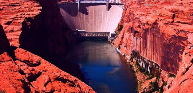 Glen Canyon Dam by James Marvin Phelps